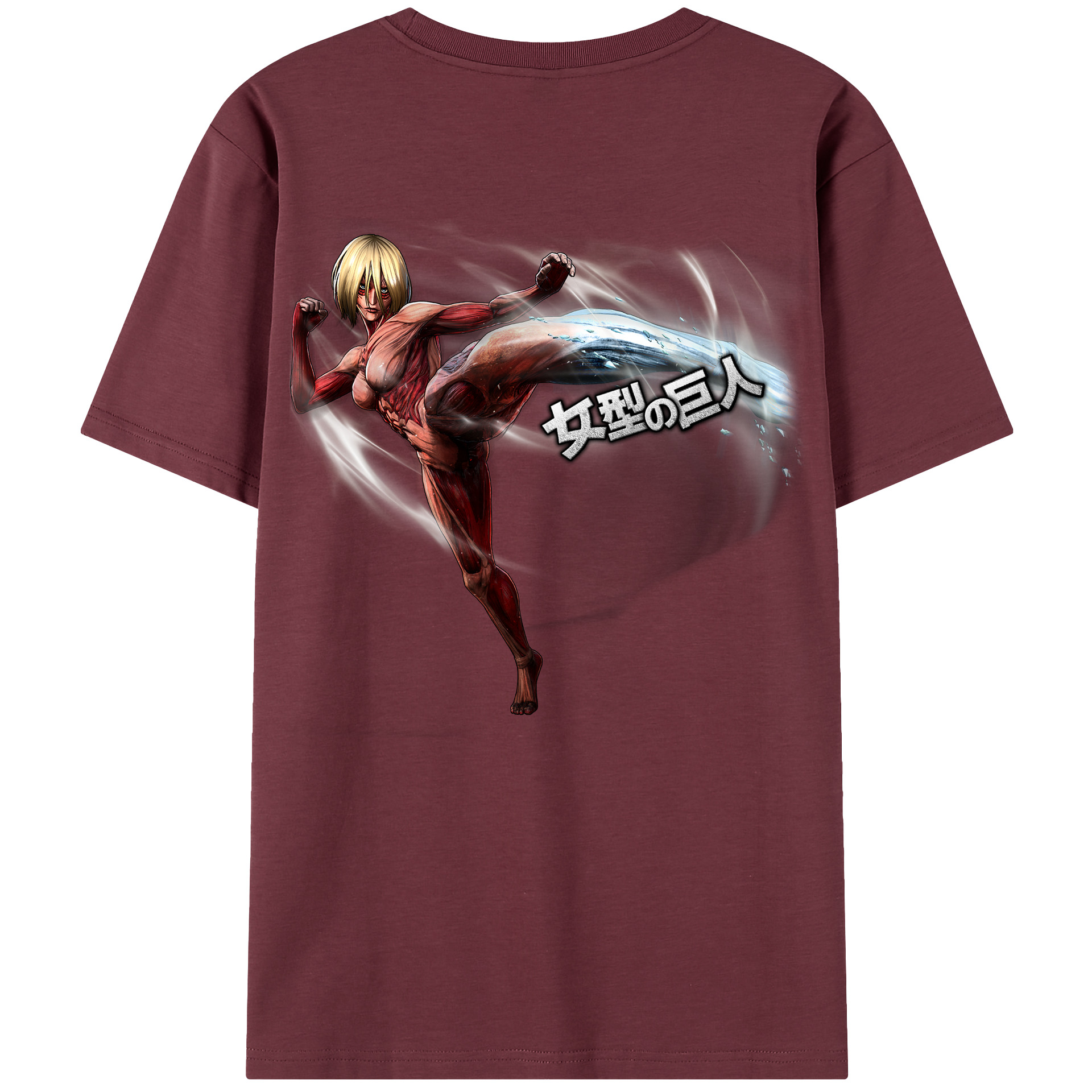 （画像用） 進撃の巨人 Attack on Titan 綿100％半袖Tシャツ（背面プリント）